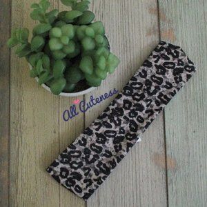 Leopard Print Reversible Headband